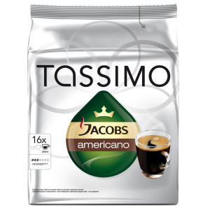 Capsule Jacobs Tassimo Americano, 16 Capsule, 144 g