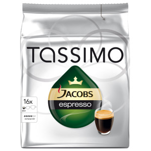 Capsule Jacobs Tassimo Espresso, 16 Capsule, 118.4 g