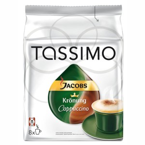 Capsule Jacobs Tassimo Cappuccino, 2 x 8 Capsule, 260 g