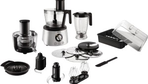 Robot de bucatarie Philips Avance Collection HR7778/00, 1300 W, Bol 2.4 l, Blender 1.5 l, Storcator de fructe si legume, 12 Viteze + Pulse, Inox