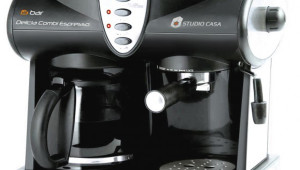 Espressor combi Studio Casa Delicia Combi, Dispozitiv spumare, Sistem Cappuccino, 15 Bar Negru