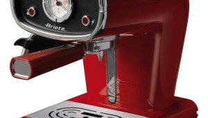 Espressor Retro Ariete 1388, 900 W, 15 bar, 0.9 l, Dispozitiv pentru cappuccino, Rosu