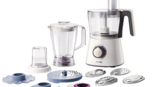 Robot de bucatarie Philips Viva Collection HR7761/00, 750 W, Bol 1.5 l, Blender 1 l, Crem