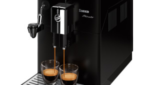 Espressor automat Philips Saeco Minuto HD8862/09, Sistem automat de spumare a laptelui, Rasnita ceramica, Autocuratare, 15 Bar, 1.8 l, Negru