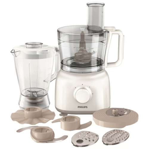 Robot de bucatarie Philips Viva Collection HR7761/00, 750 W, Bol 1.5 l, Blender 1 l, Crem