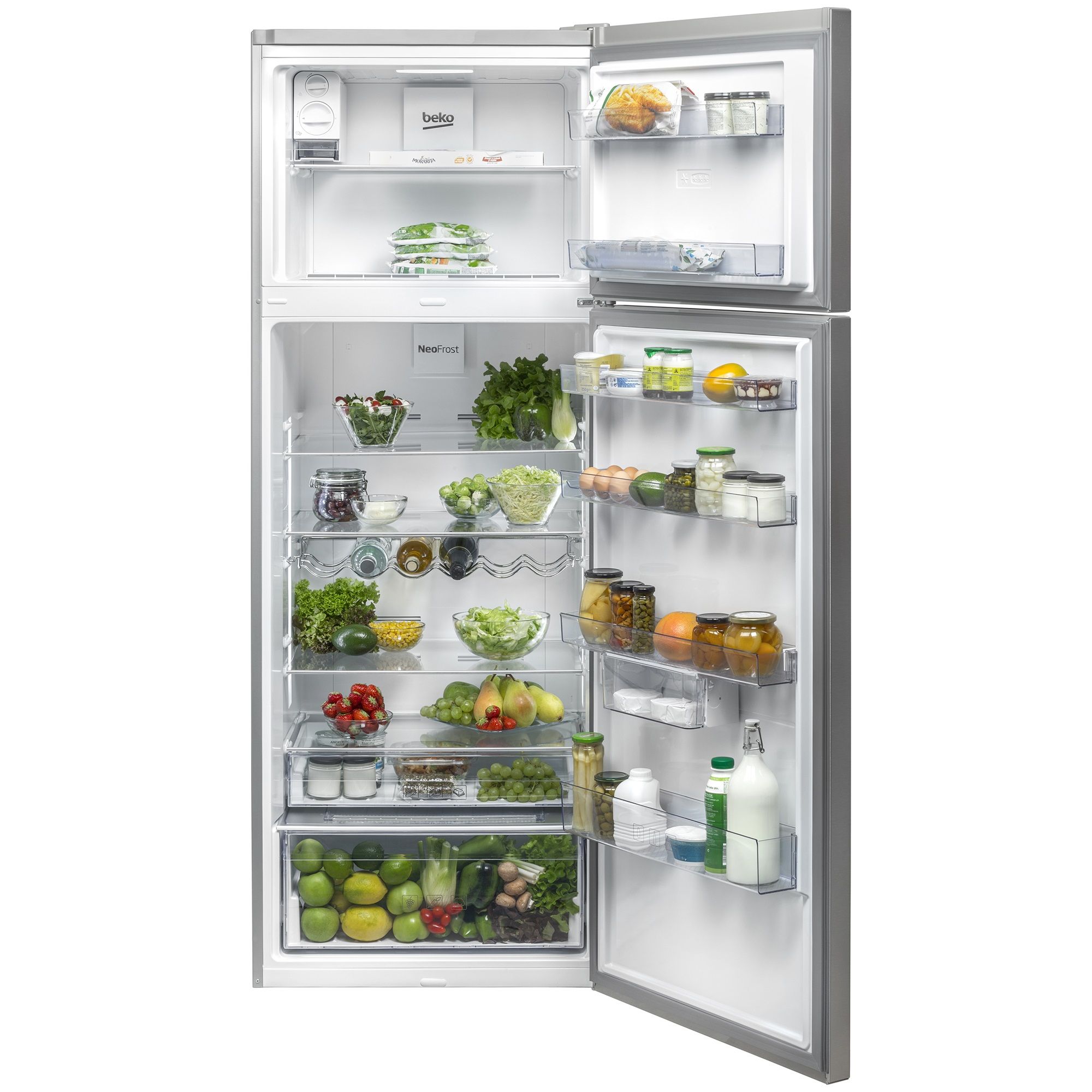 Beko RDNE535E20ZX review, pret, pareri, opinii, frigider, compartimentare