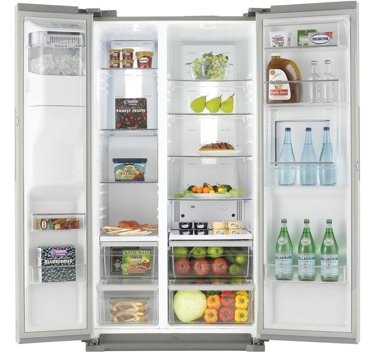 Samsung RS7778FHCSR review, pret, pareri, opinii, interior side by side particularitati